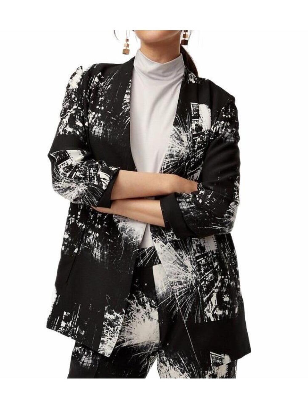 Aritzia Babaton Macauley Blazer Open Front City Lights Fireworks Jacket Size 6 - Picture 1 of 8